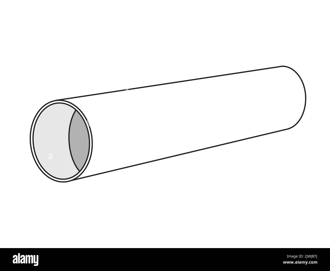 Section of large pipe Cut Out Stock Images & Pictures - Alamy
