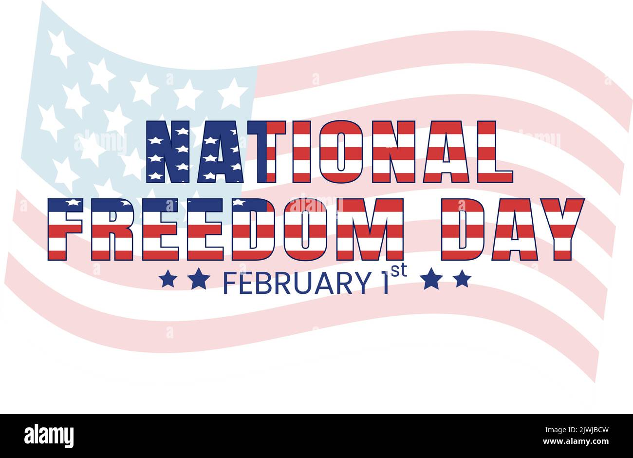 National Freedom Day Template Hand Drawn Cartoon Flat Illustration With