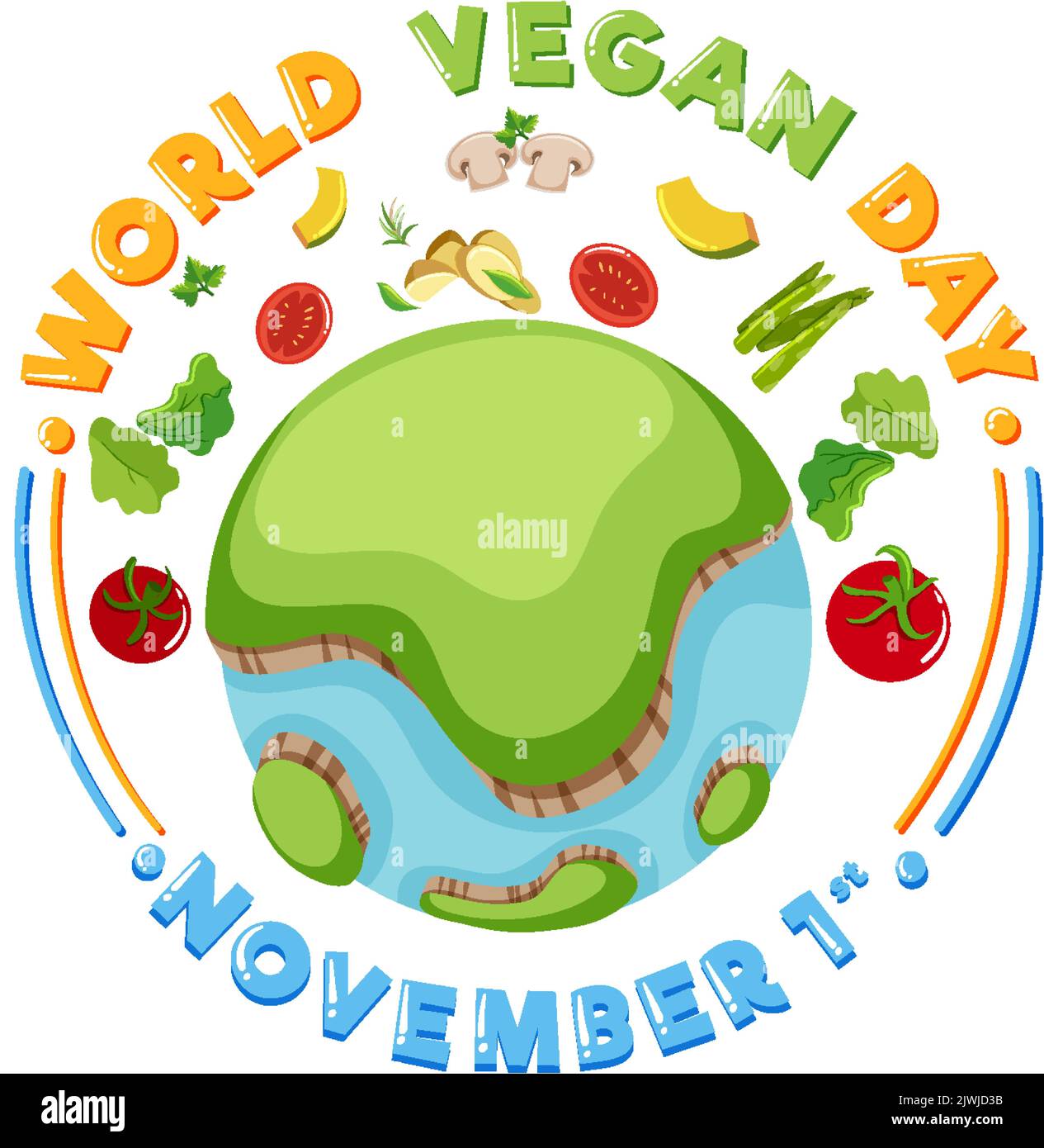 World Vegan Day Banner Design illustration Stock Vector Image & Art - Alamy