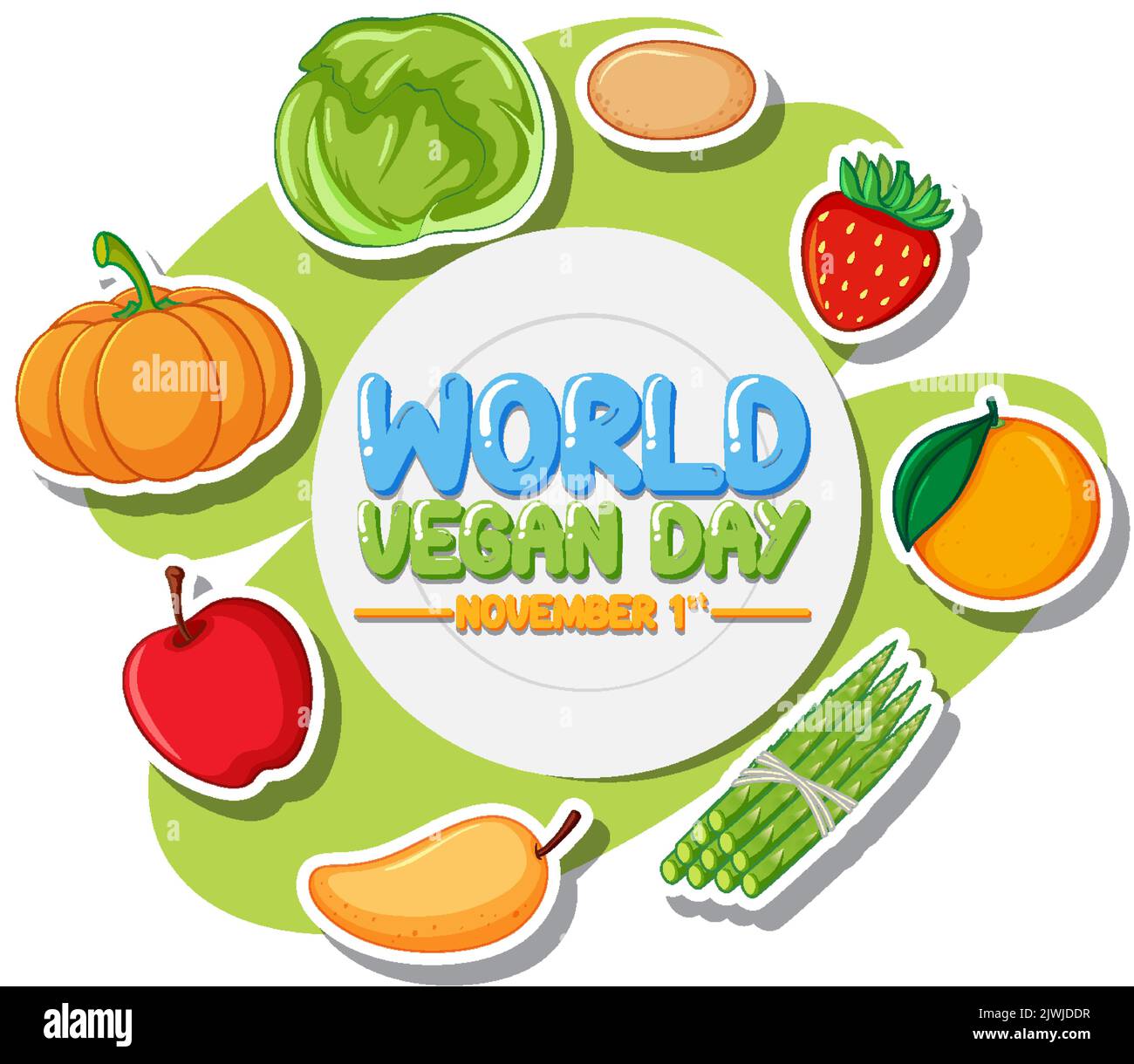 World Vegan Day Banner Design illustration Stock Vector Image & Art - Alamy