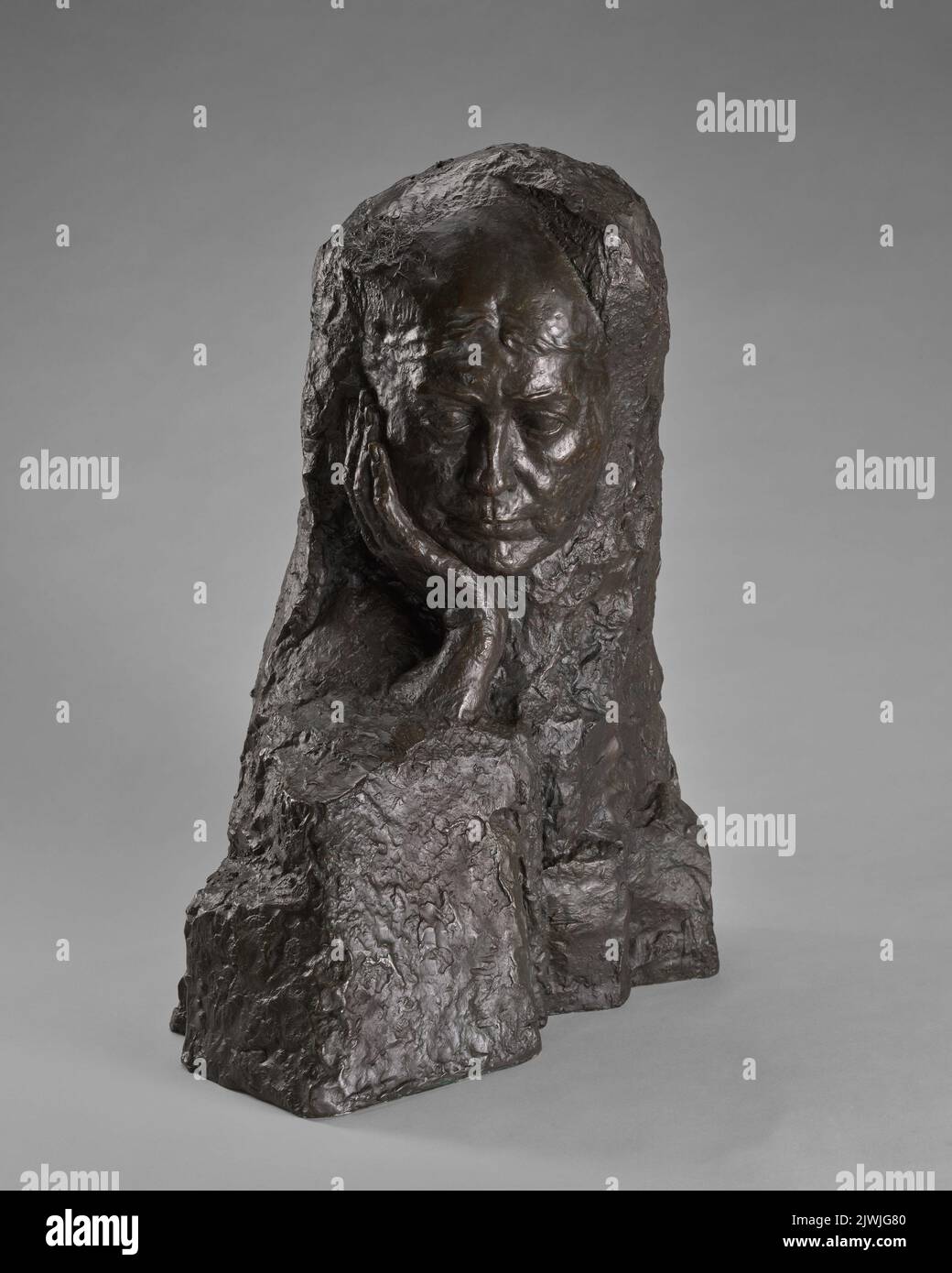 Głowa kobiety (Mme Blavatsky). Bohdanowicz, Jadwiga (?-1943), sculptor Stock Photo