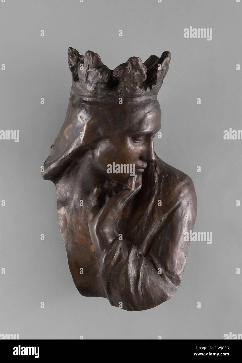 Królowa Jadwiga. Fragment Pochodu na Wawel. Szymanowski, Wacław (1859-1930), sculptor Stock Photo