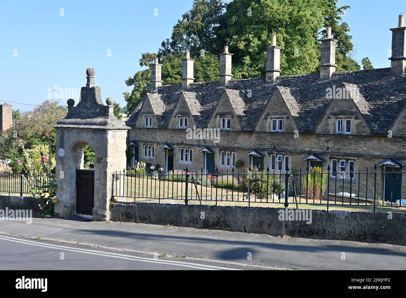 Almshouses in the north Oxfordshire town of Chipping Norton funded by a