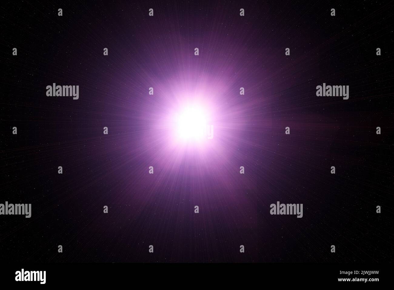Birth of a star - Star with light effects Stock Photo - Alamy