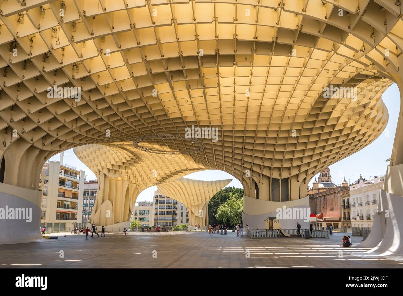 Metropol Parasol in Plaza de la Encarnacion in Sevilla, Spain Stock Photo