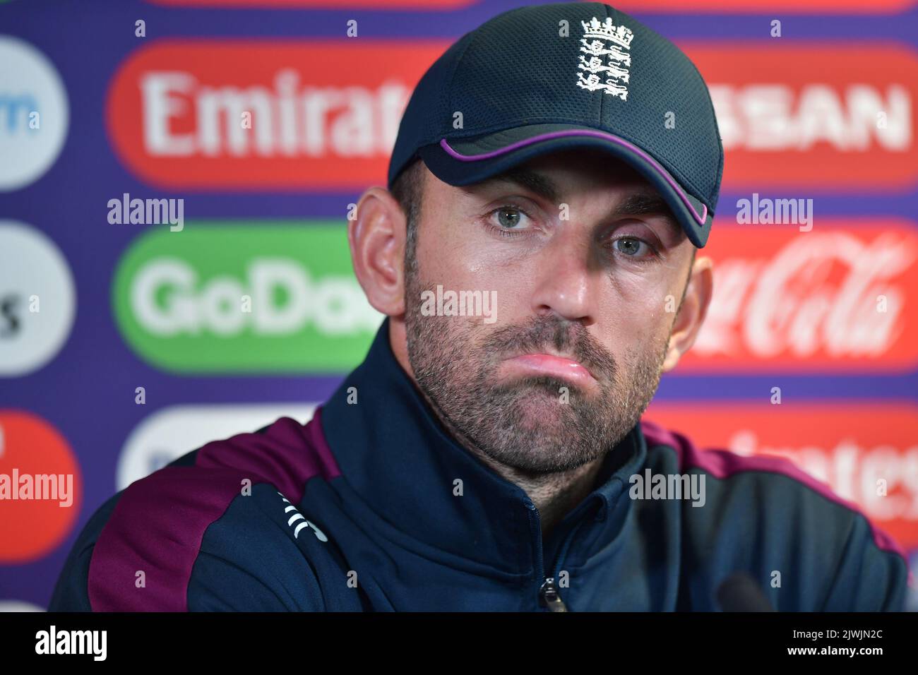 File photo dated 09-07-2019 of England's Liam Plunkett. Liam Plunkett believes England’s top stars will find it hard to resist the attraction of the big-money Major League Cricket competition in the United States next summer. Issue date: Monday September . Stock Photo