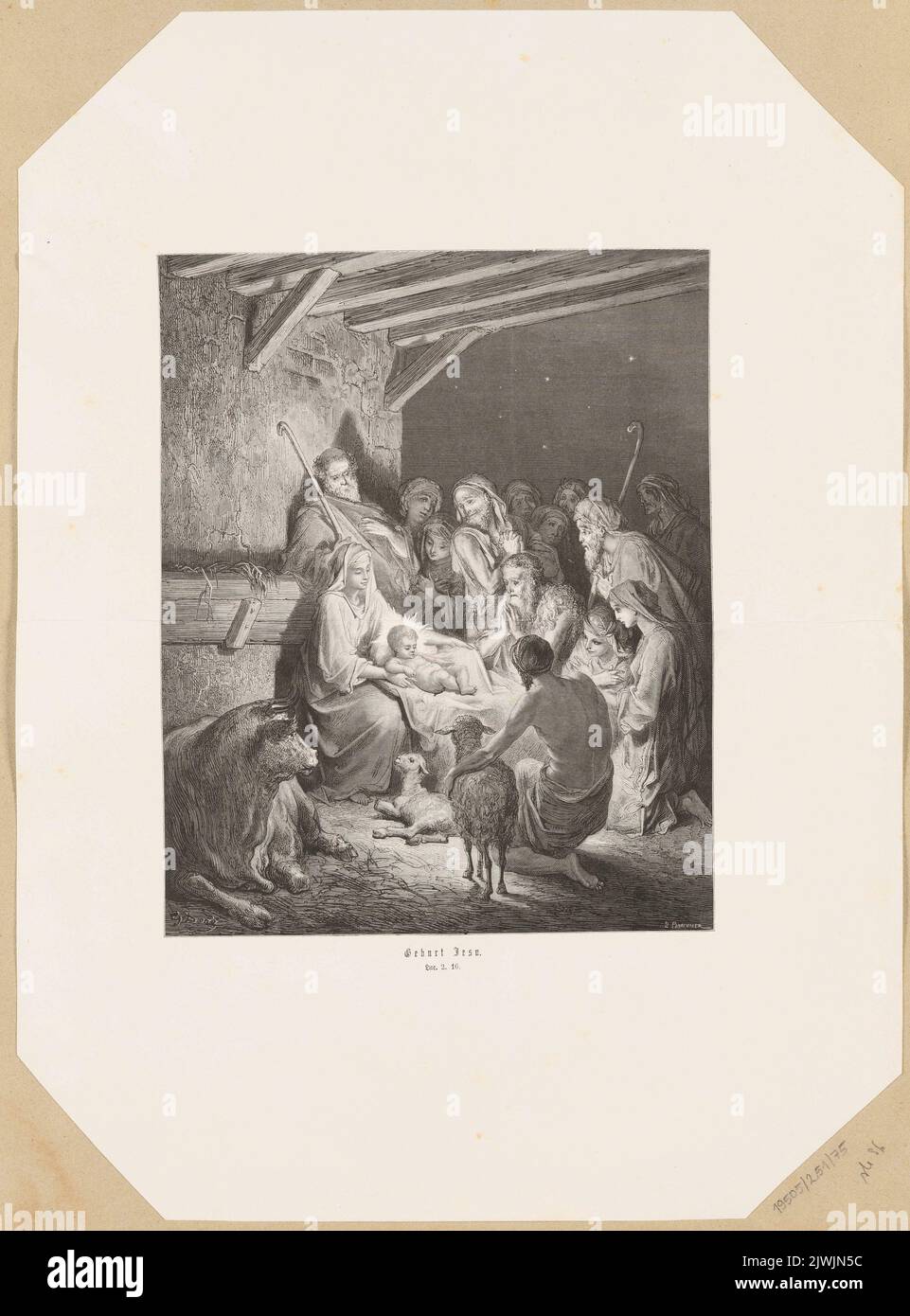 The Nativity of Christ. Pannemaker, Stéphane (1847-1930), graphic ...