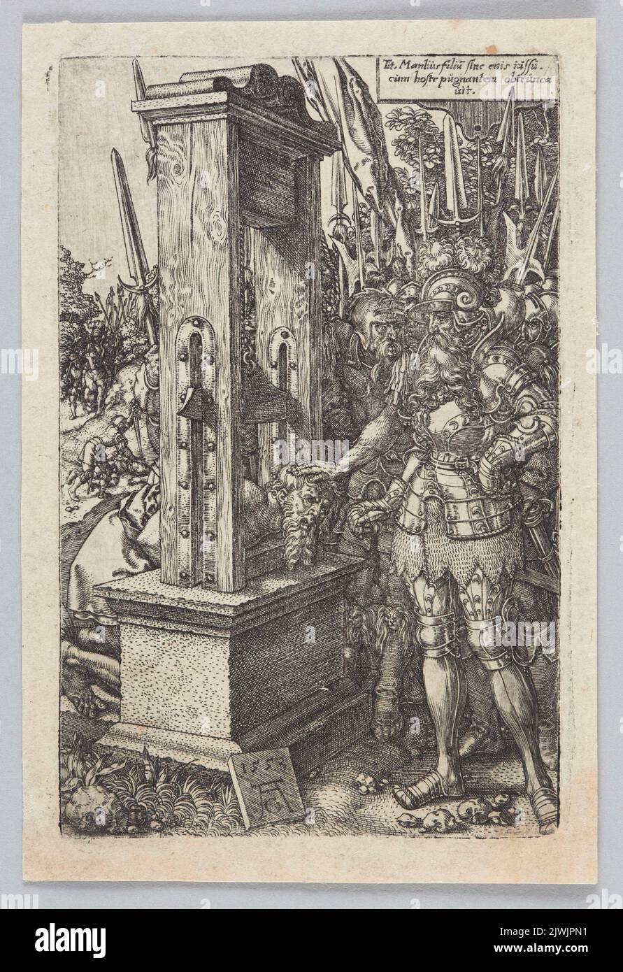 Tytus Manlius. Aldegrever, Heinrich (1502-1555/1561), graphic artist Stock Photo