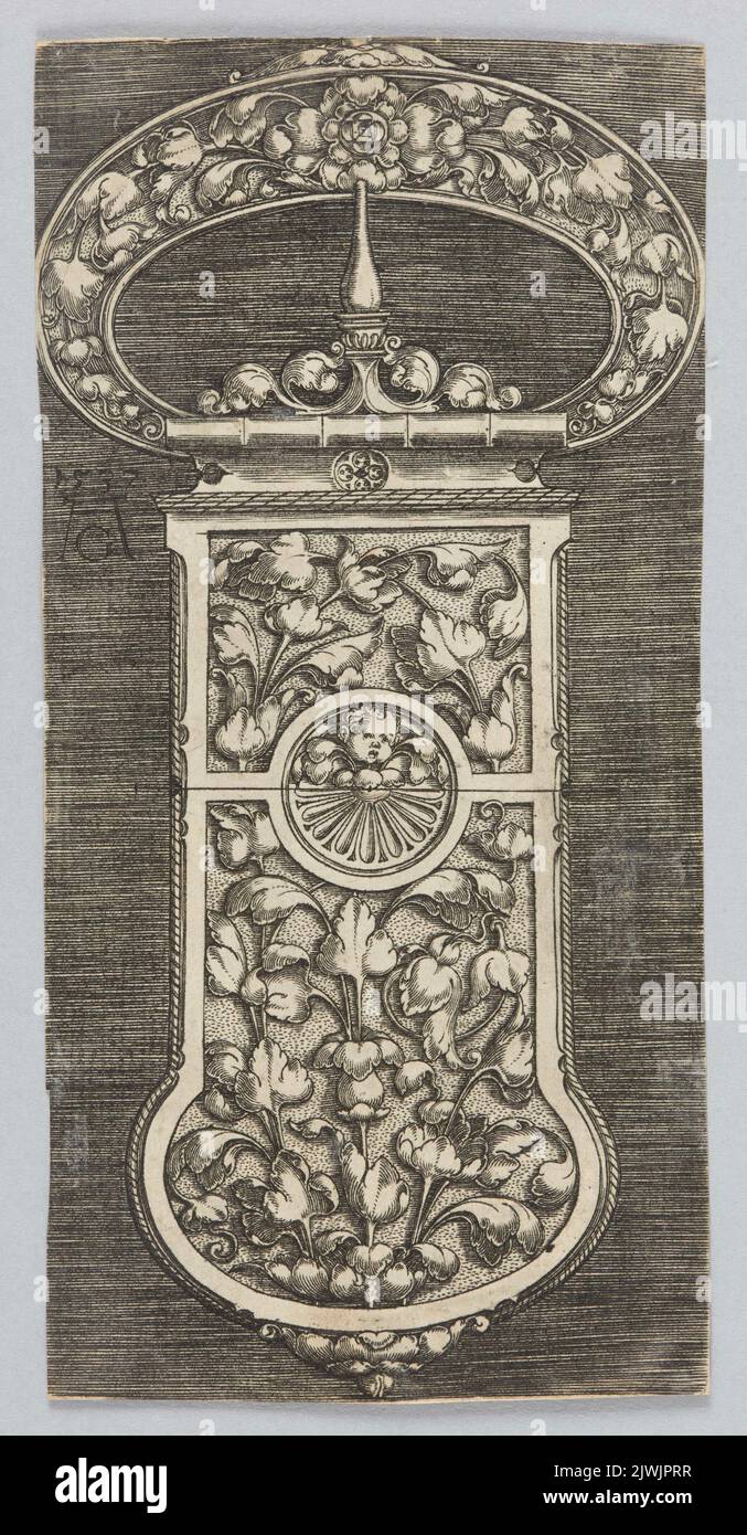 Goldsmithery bucket for a centurion. Aldegrever, Heinrich (1502-1555/1561), graphic artist Stock Photo
