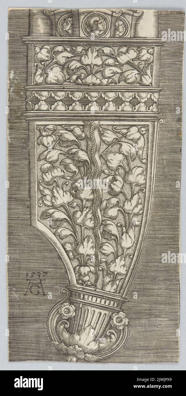 Sabre scabbard ending. Aldegrever, Heinrich (1502-1555/1561), graphic artist Stock Photo