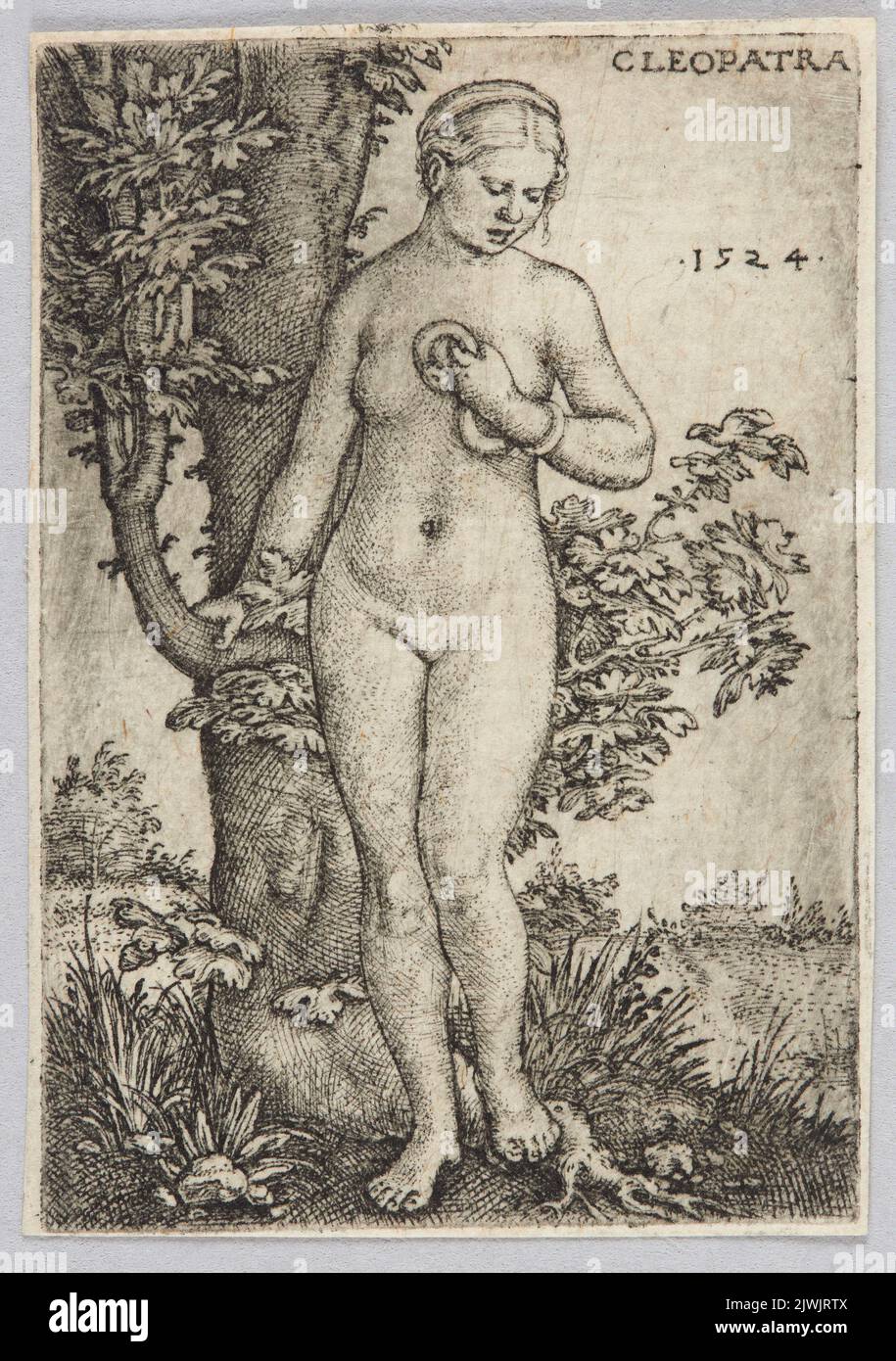 Cleopatra. Beham, Barthel (1502-1540), graphic artist Stock Photo