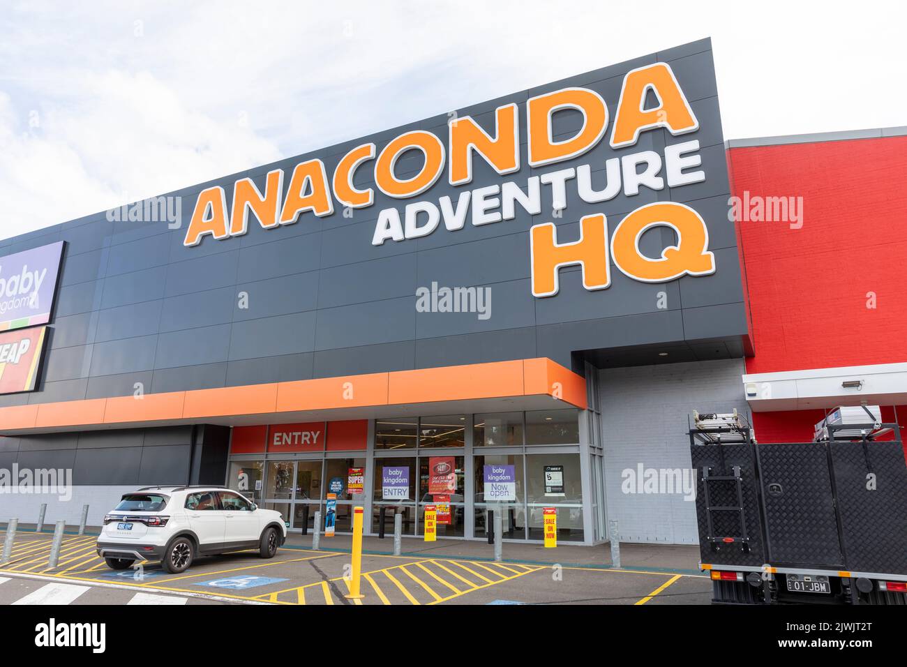 Anaconda Adventure store in Chullora Sydney, selling equipment for camping, fishing,boating and caravan trips, NSW,Australia Stock Photo