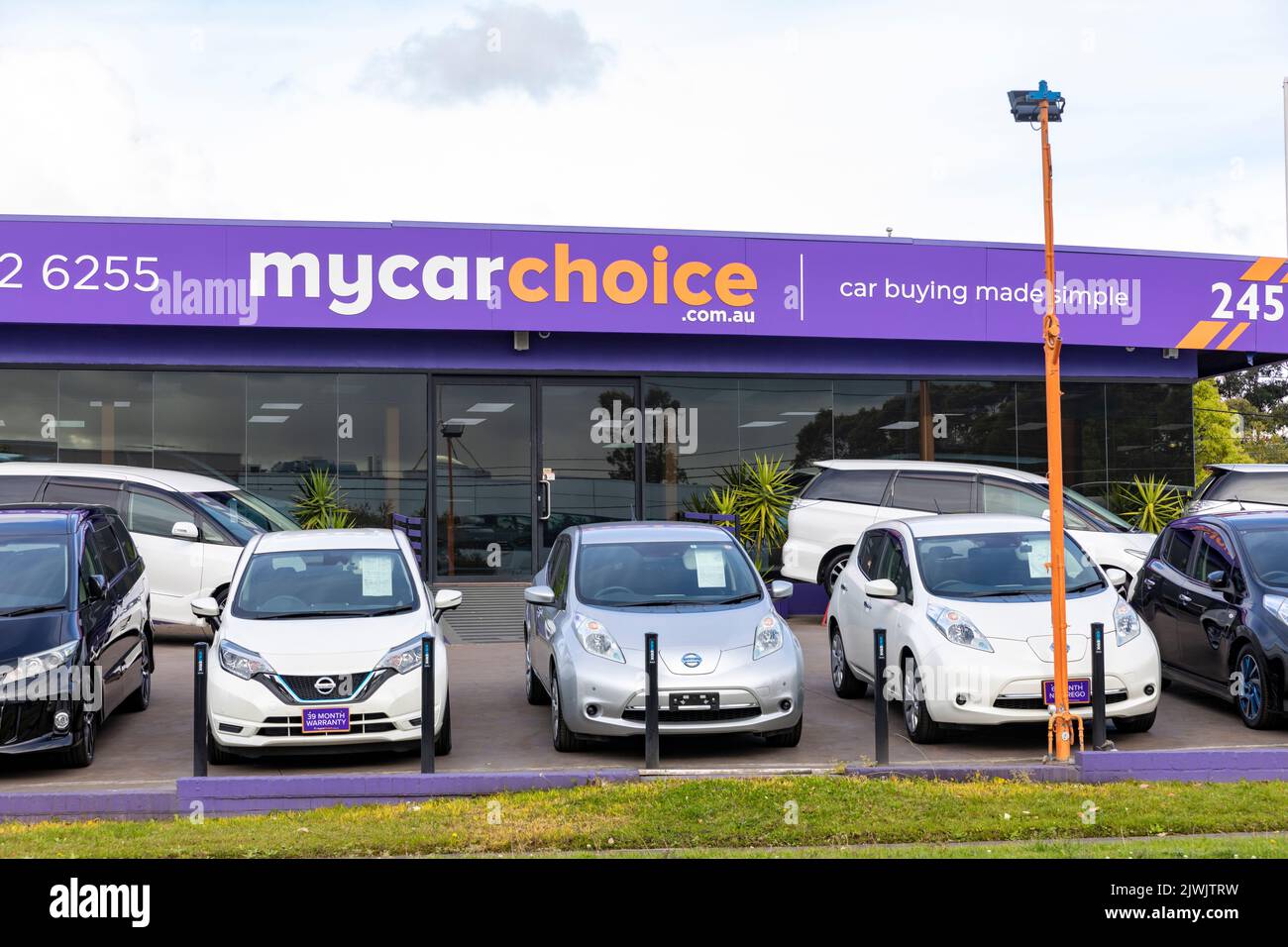 Sydney,Australia car dealership in Chullora selling used and second hand cars vehicles,NSW,Australia Stock Photo