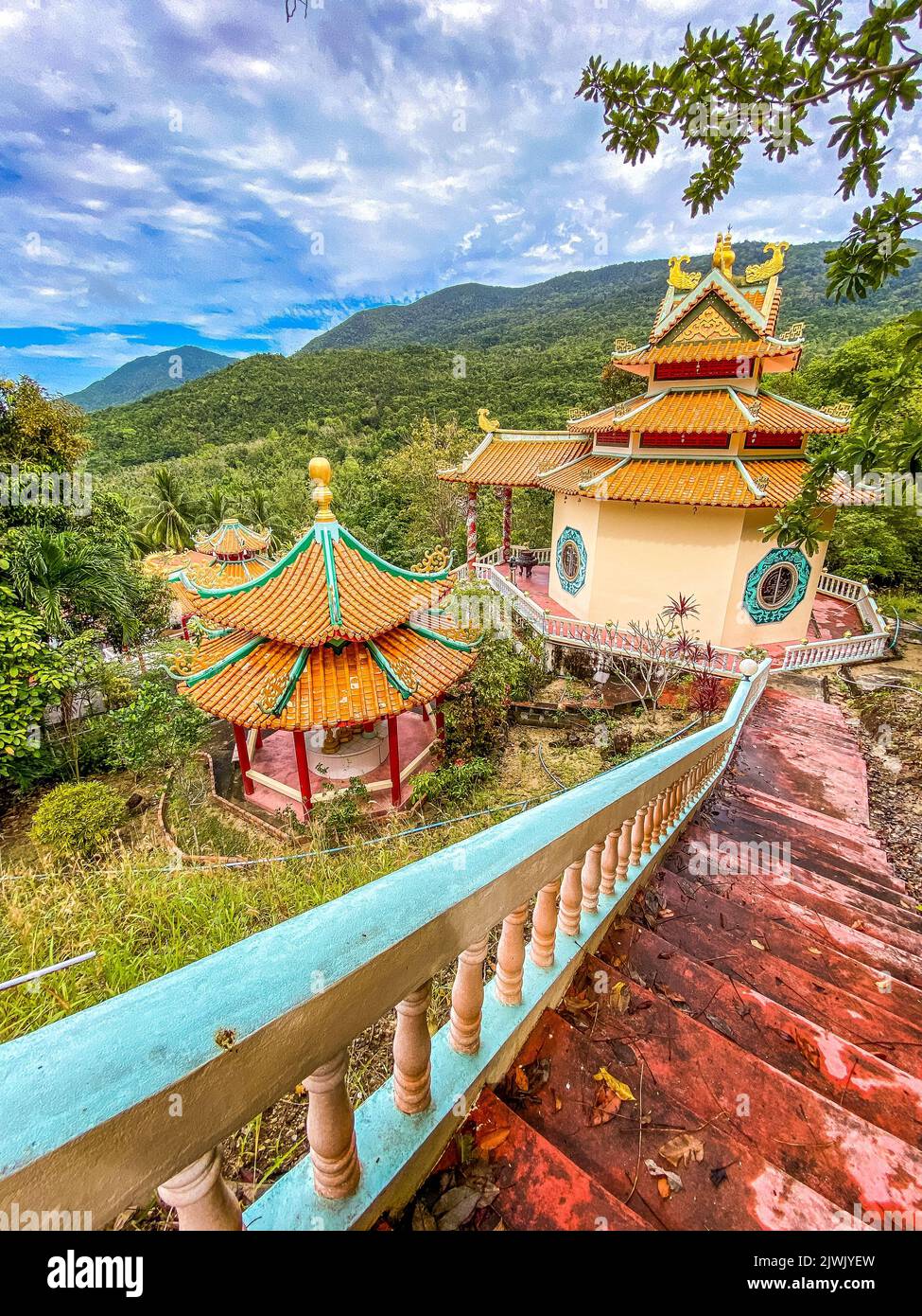 Kuan Yin chinese Temple in Koh Phangan, Thailand Stock Photo Alamy