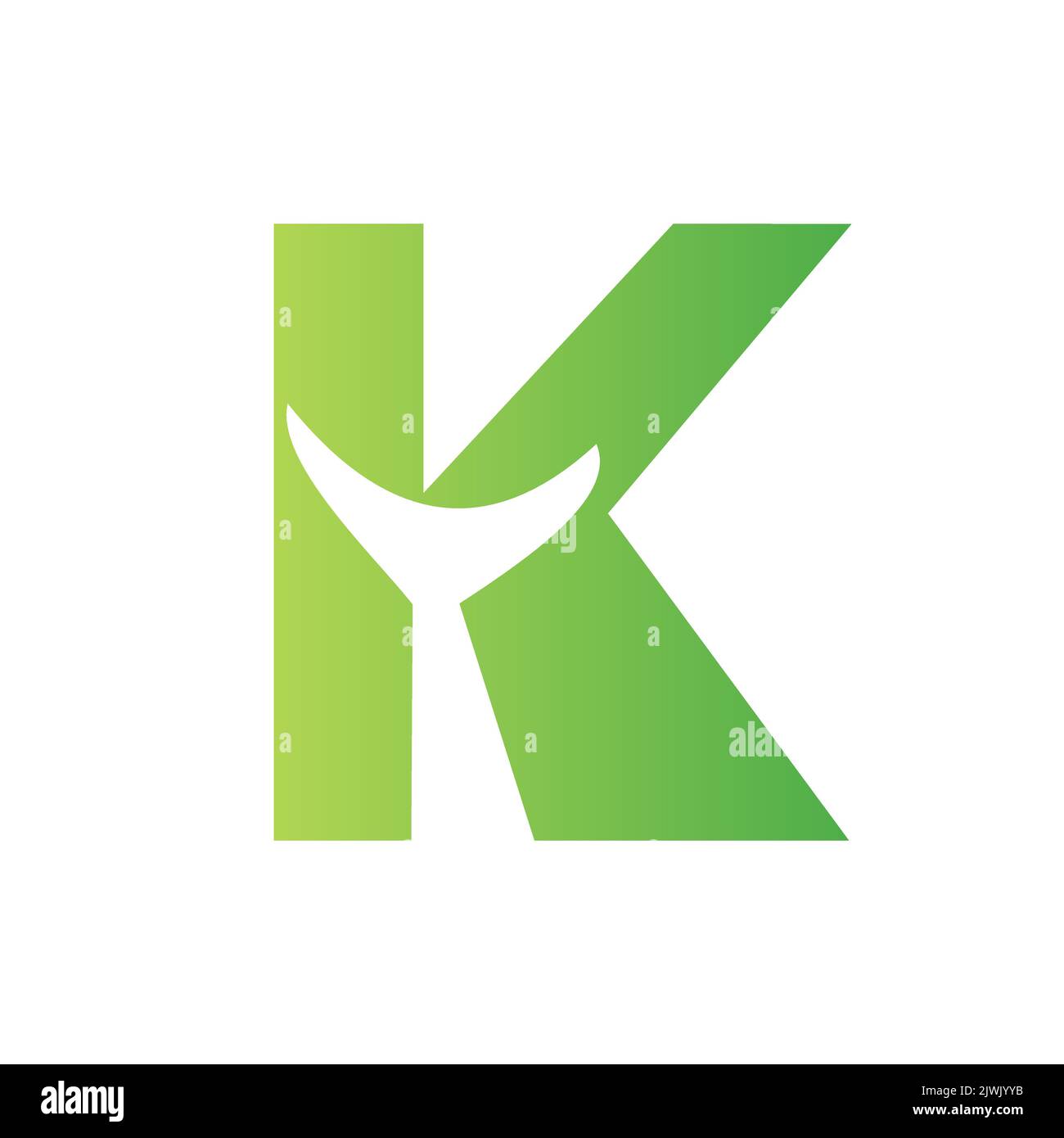 Letter K Whale Tail Logo Vector Template. Whale Tail Concept On Sea ...