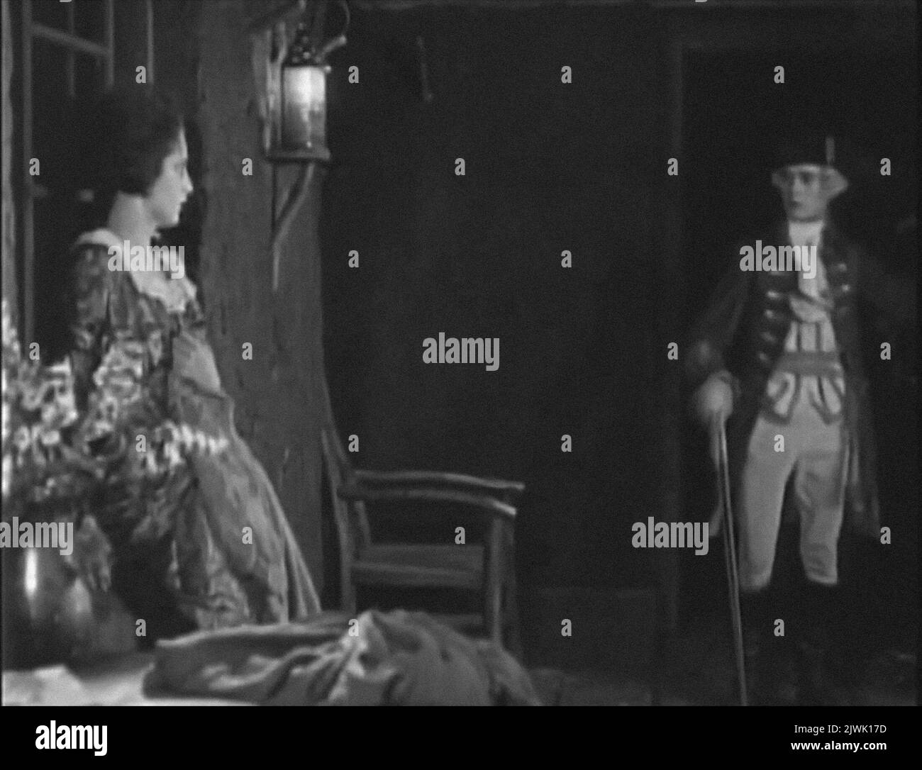 Last of the Mohicans vintage movie screen Stock Photo Alamy