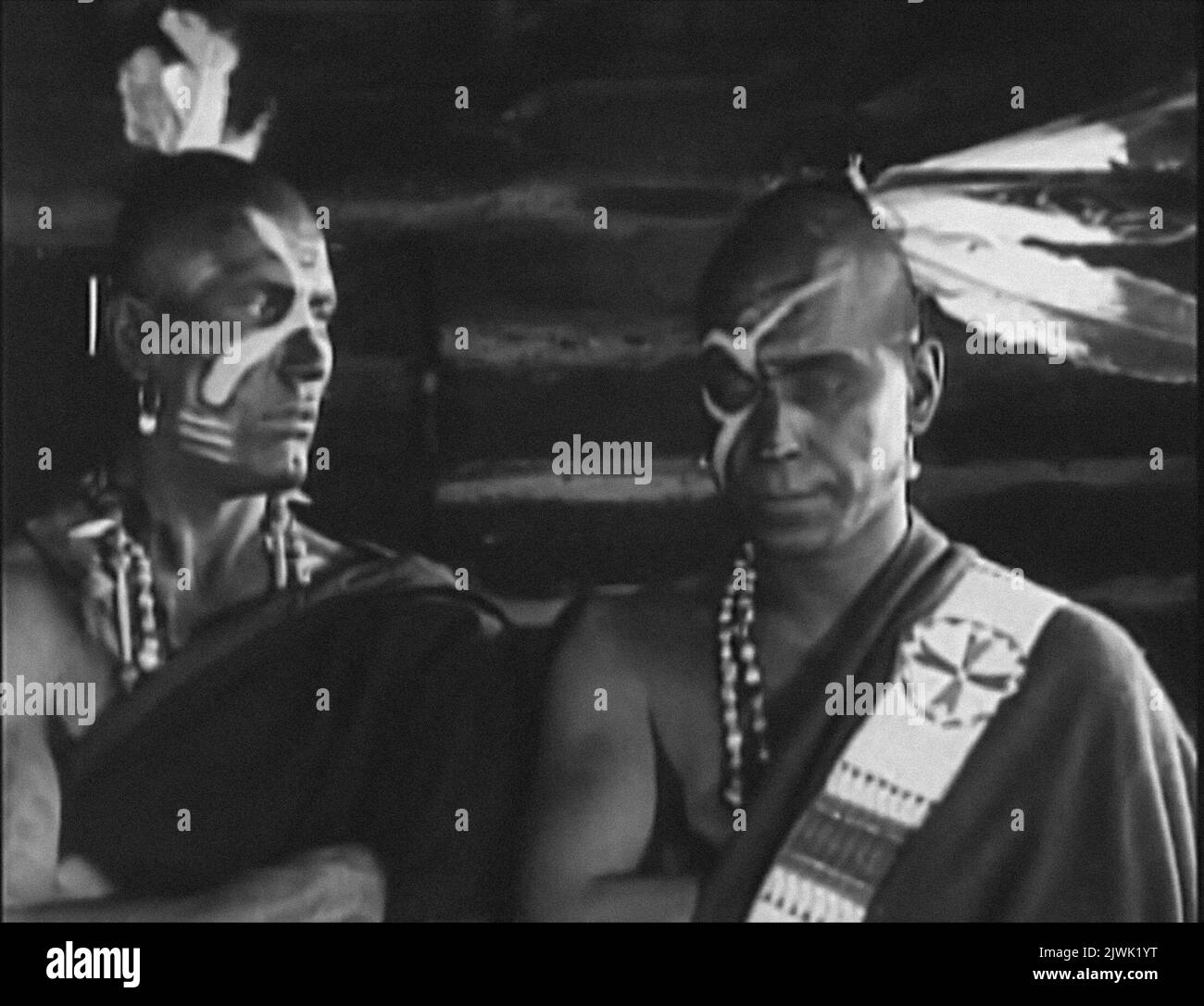 Last of the Mohicans vintage movie screen Stock Photo Alamy