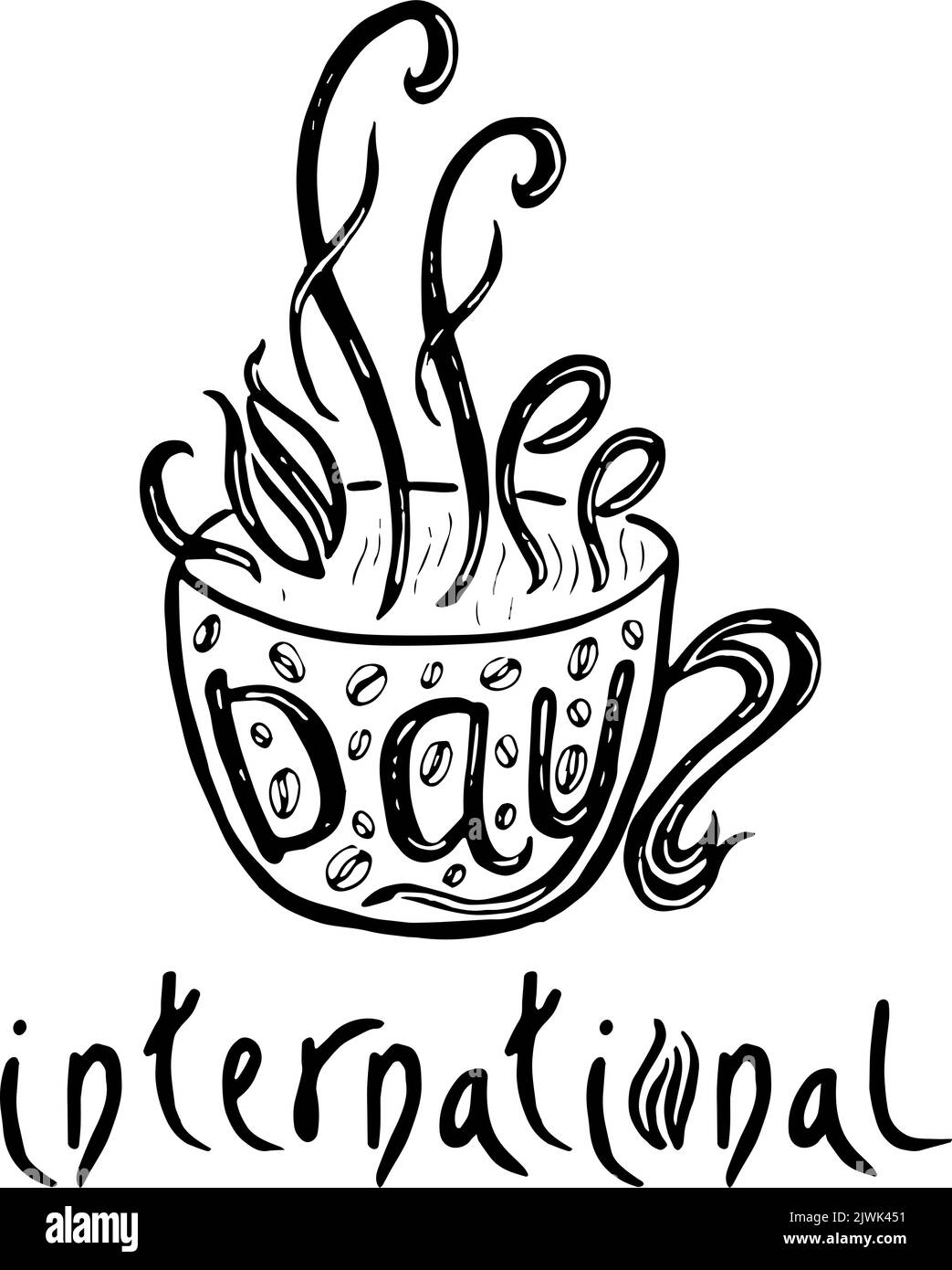 International Coffee Day. Food event concept Stock Vector Image & Art Alamy