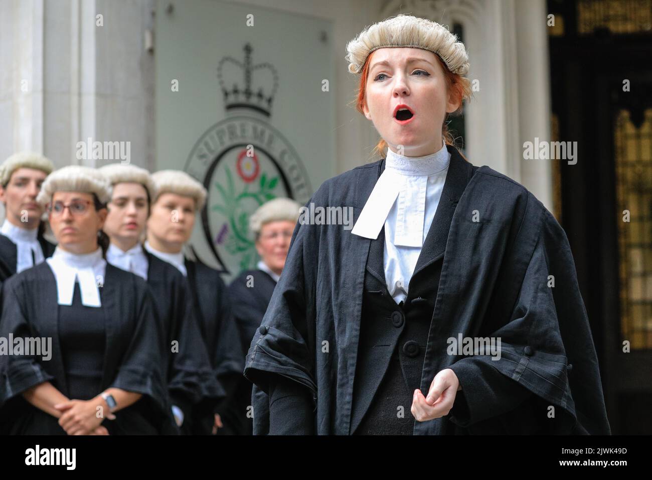 london-uk-06th-sep-2022-barrister-natalie-csengeri-makes-a