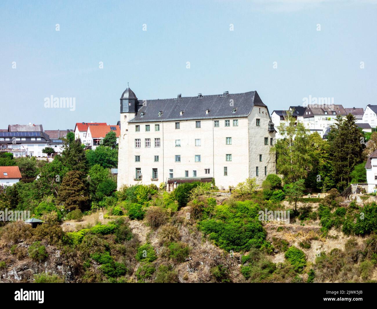 Schloss Schadeck in Runkel, Germany Stock Photo