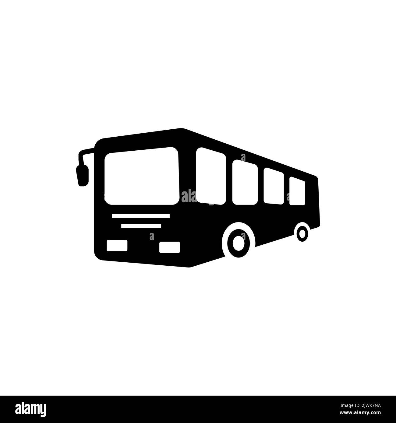 bus icon vector sign isolated for graphic and web design. bus symbol template color editable on white background. Stock Vector