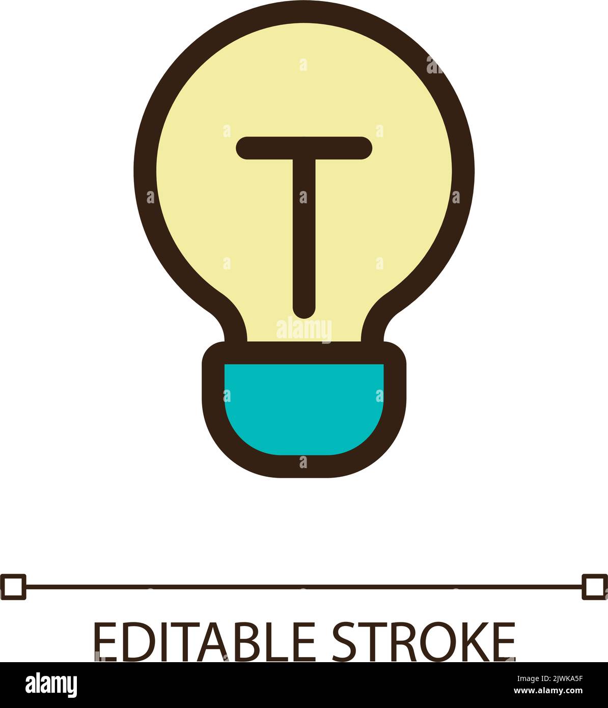 Light bulb pixel perfect RGB color ui icon Stock Vector Image & Art - Alamy