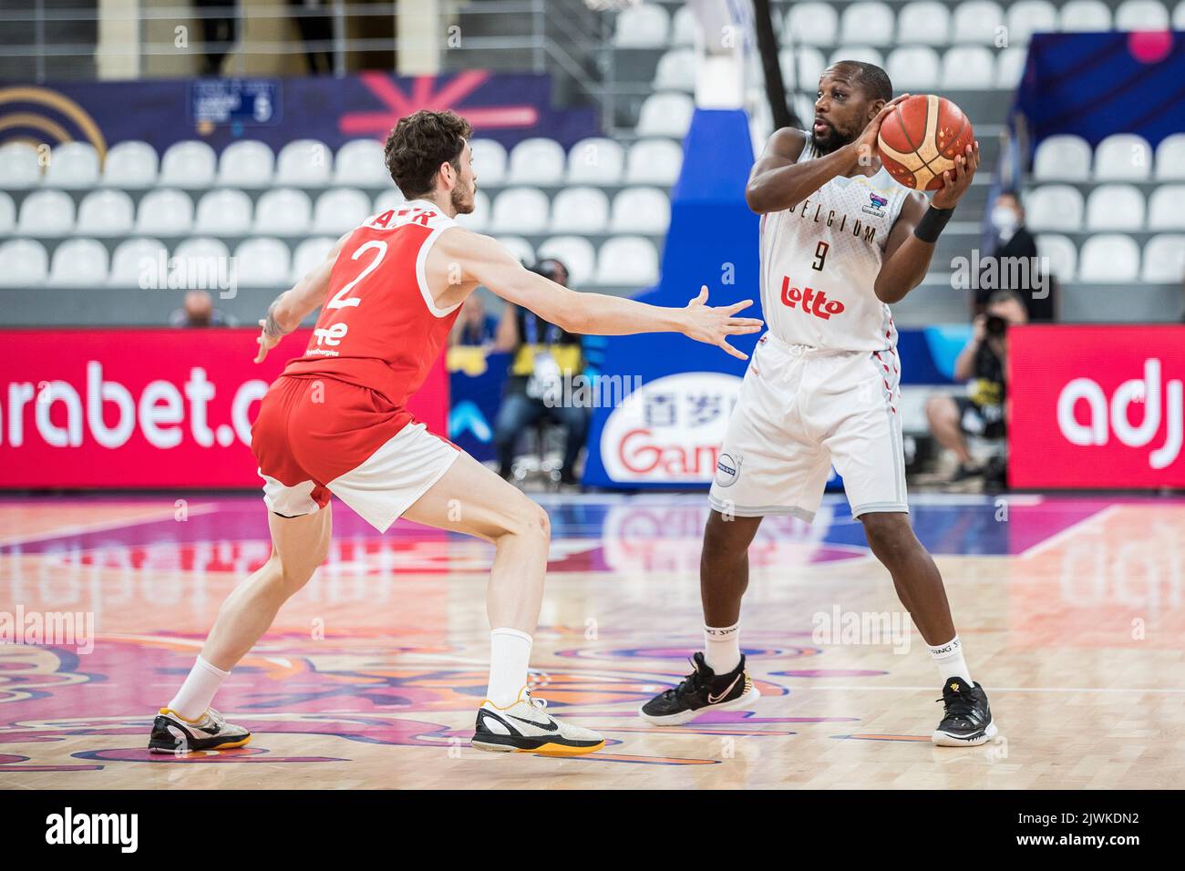 Tbilisi, 06 September 2022, Turkey's Sehmus Hazer and Belgium