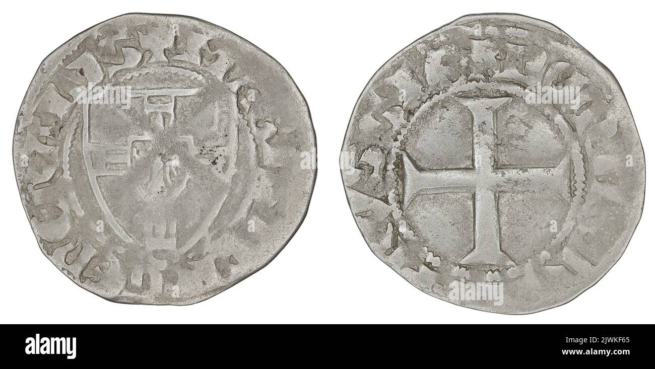 quartense. Zakon krzyżacki (1190-), issuer, Winrych von Kniprode (wielki mistrz ; 1351-1382), grand master Stock Photo