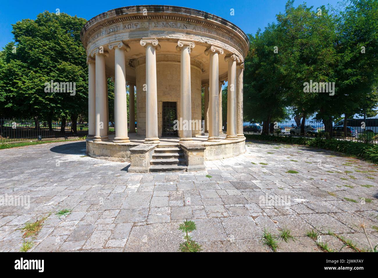 The Maitland Monument in Corfu Town, Stock Photo