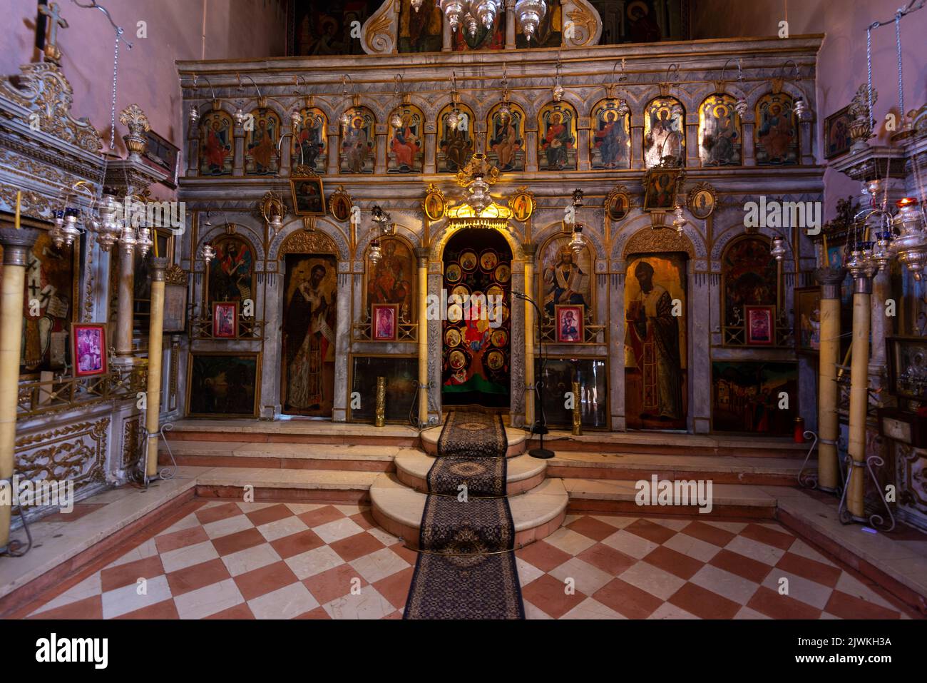 Paleokastritsa Monastery, Corfu, Greece Stock Photo