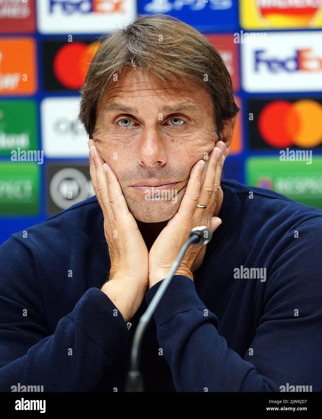 Tottenham Hotspur Manager Antonio Conte During A Press Conference At ...