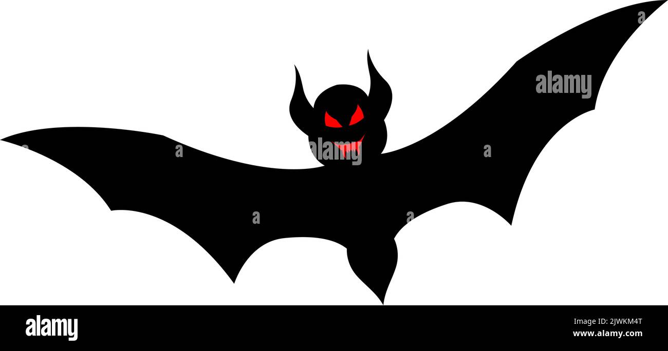 Happy halloween theme bat element. Vector illustration. Stock Vector