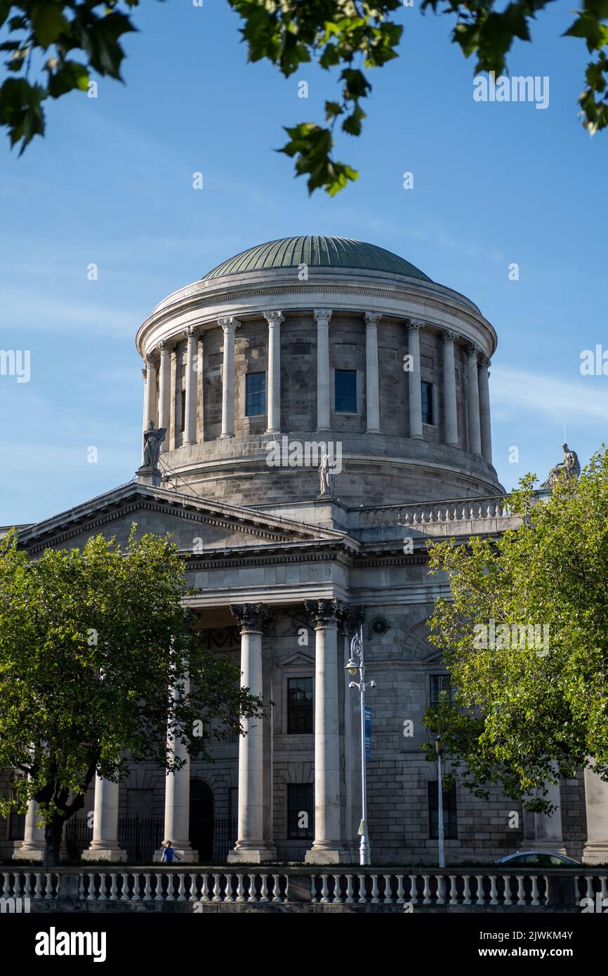 The Four Courts building in Dublin city, Ireland. Stock Photo