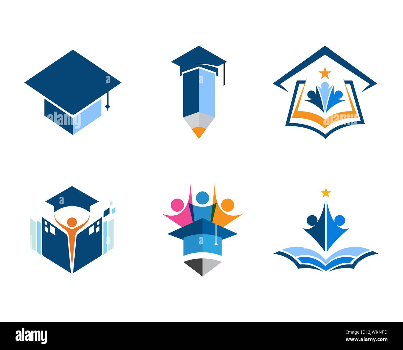 Student hat logo vectors hi-res stock photography and images - Alamy