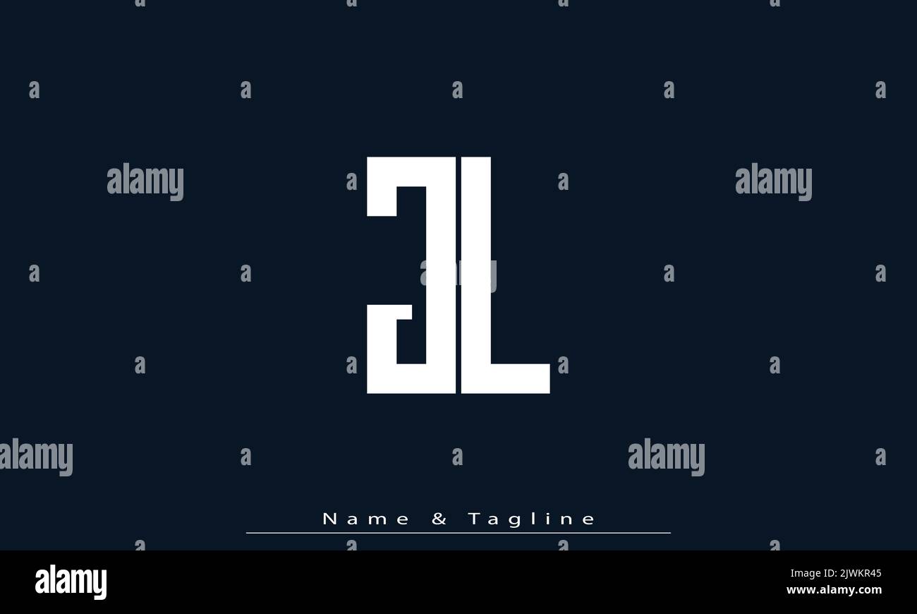 Alphabet letters Initials Monogram logo JL , LJ Stock Vector