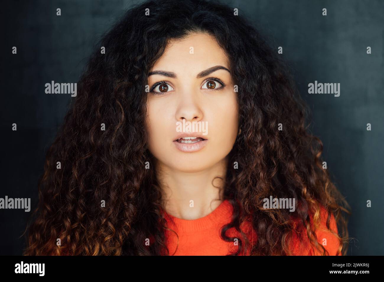 Black woman face scared hi-res stock photography and images - Alamy