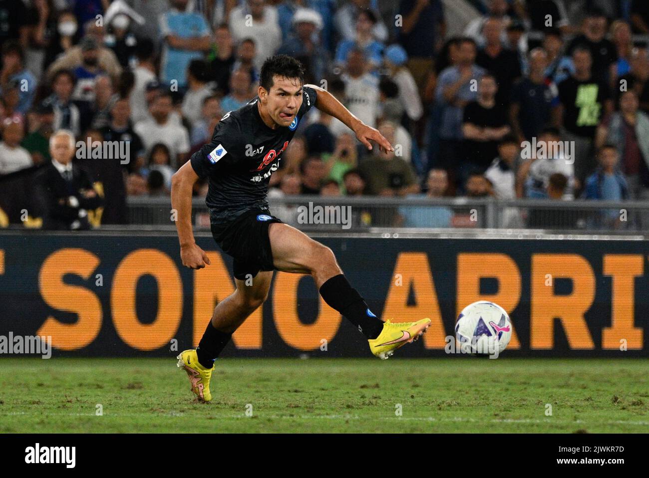 Hirving Lozano (SSC Napoli) during the Italian Football Championship