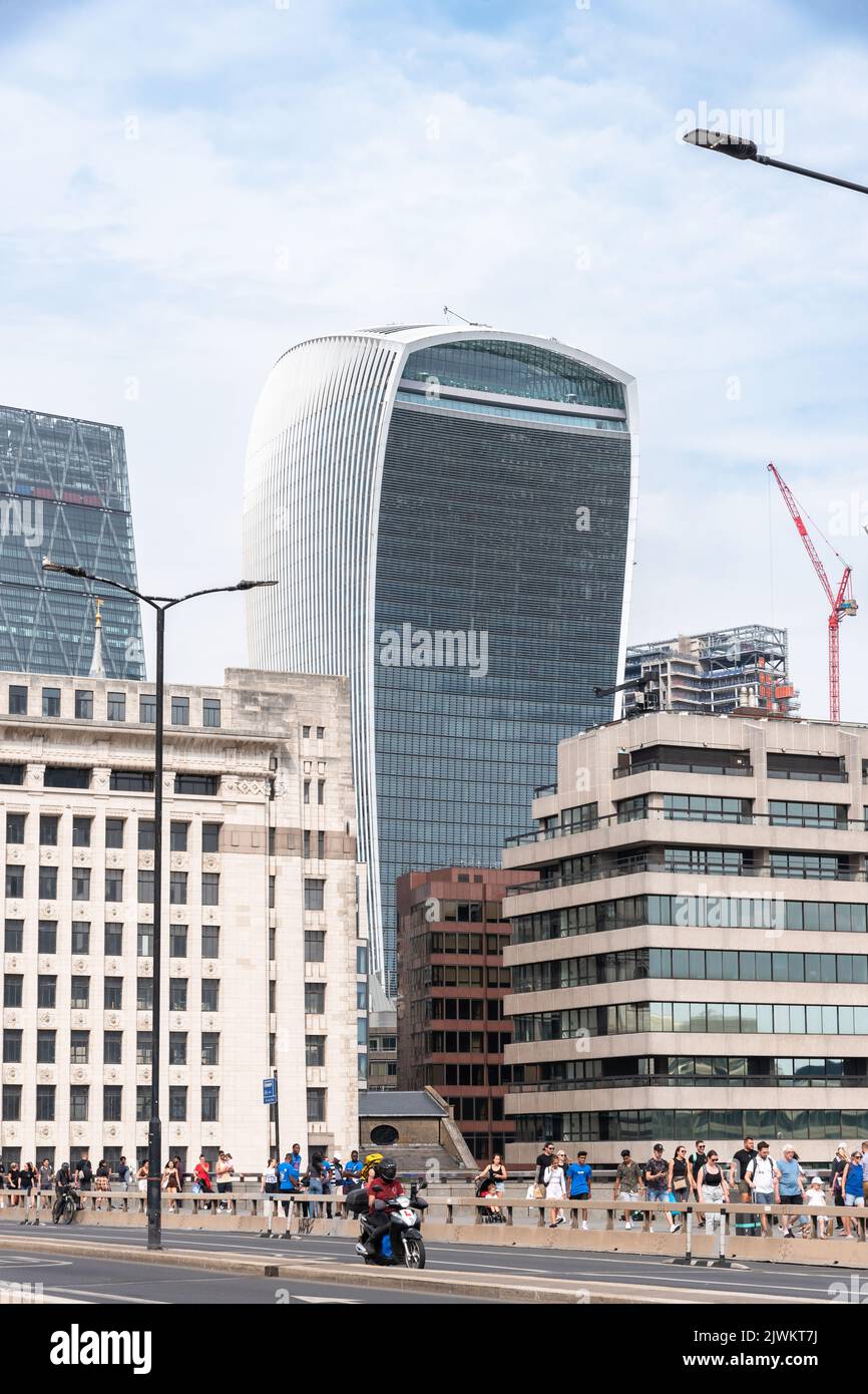 The 'Walkie Talkie' Fenchurch building Stock Photo