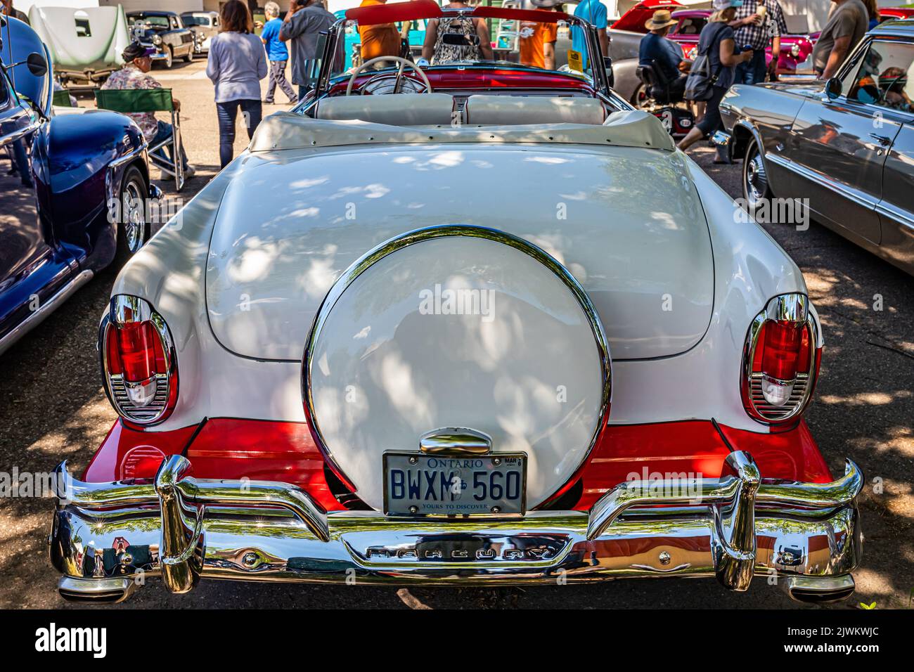 Falcon Heights, MN June 17, 2022 High perspective rear view of a