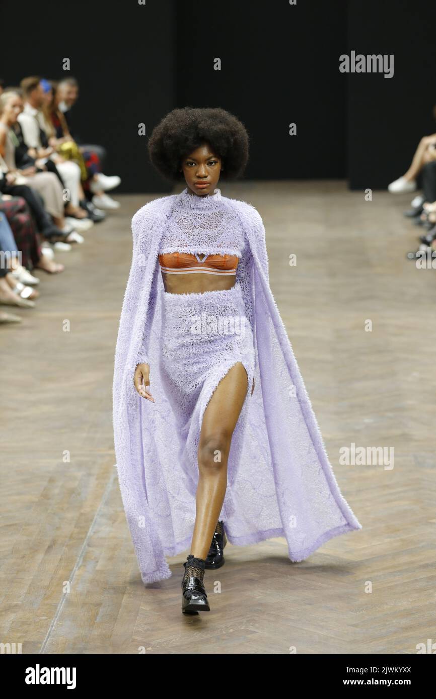 09/06/2022, Berlin, Germany,Models walk the runway at the Kilian Kerner ...