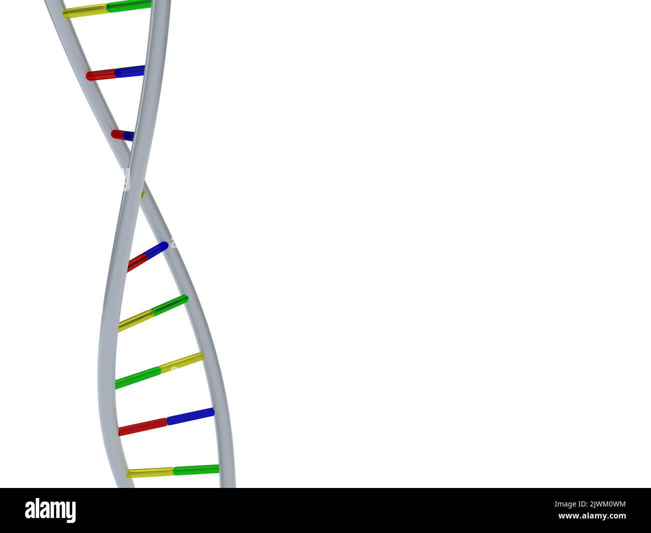 3d render illustration of DNA sequence with copy space Stock Photo Alamy