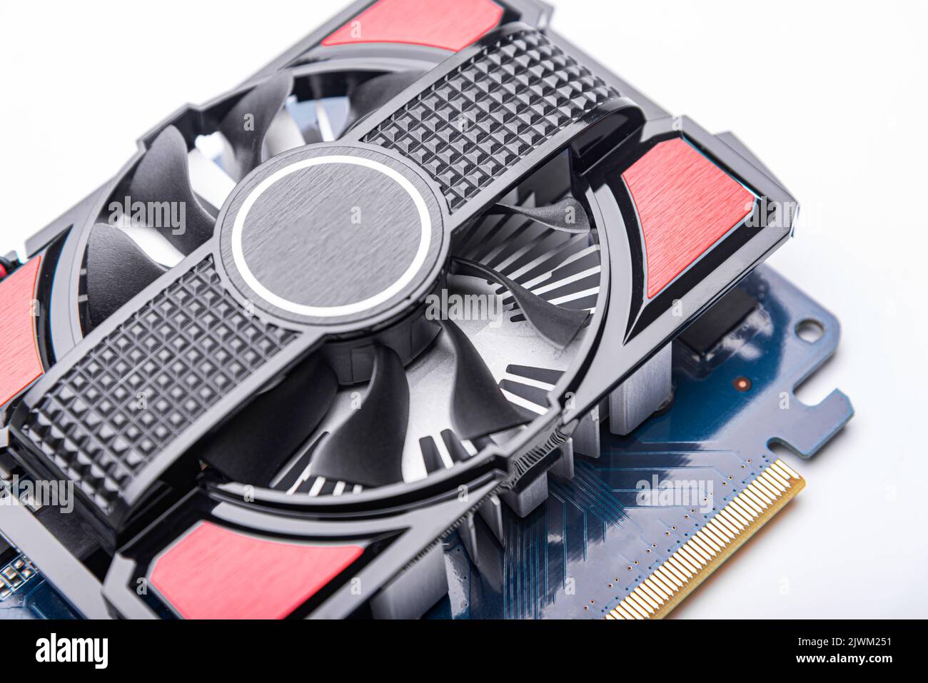 Computer gaming powerful modern graphic card Stock Photo Alamy