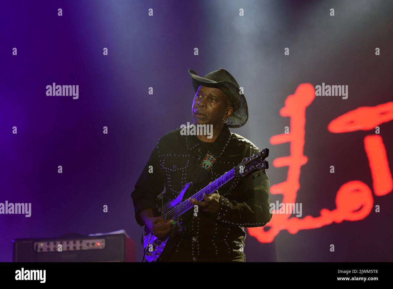 Rio de Janeiro, Brazil,September 2, 2022. Guitarist Vernon Reid of the