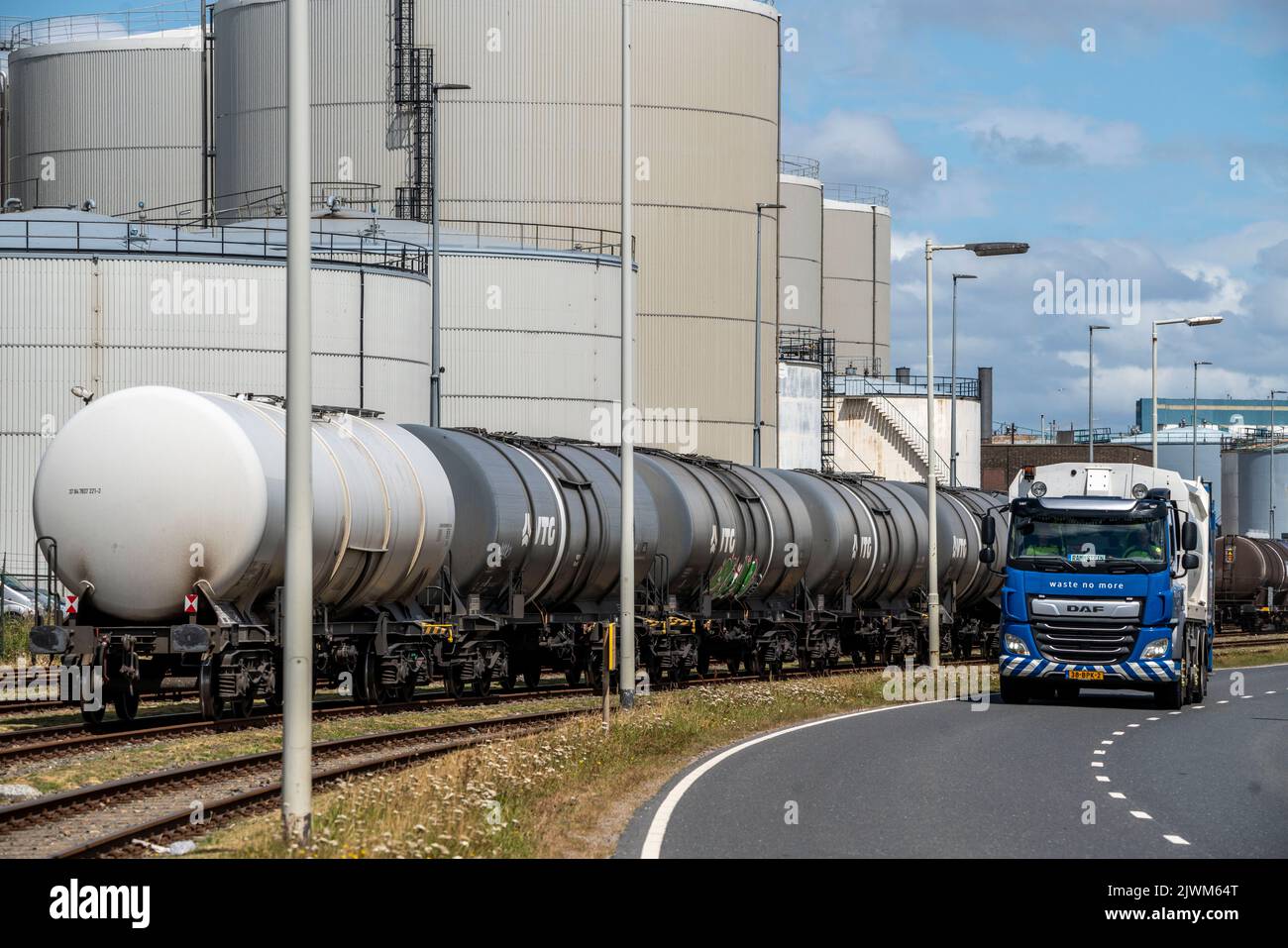 Europoort, Pernis, Port of Rotterdam, tank facilities of Wilmar Edible