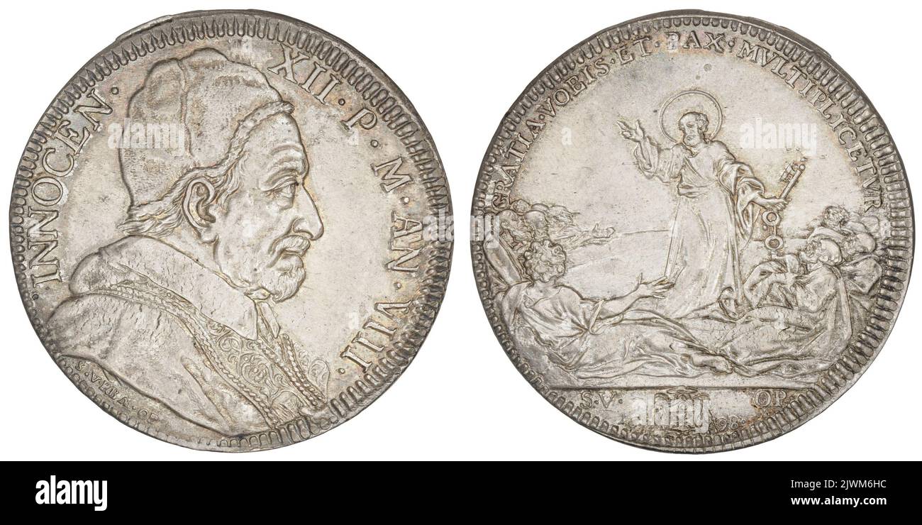 scudo. Urbain, Ferdinand de Saint (16541738), engraver, Innocenty XII