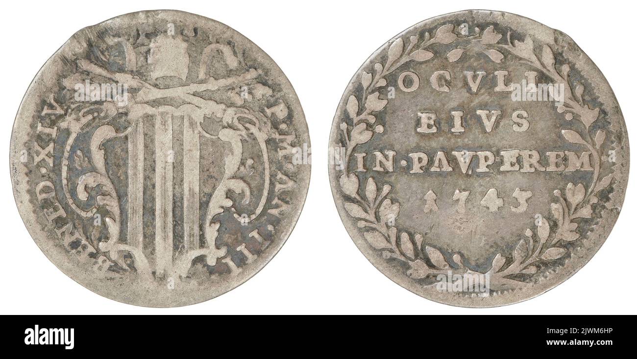 grosso. Państwo Kościelne, Benedykt XIV (papież ; 1740-1758), ruler ...