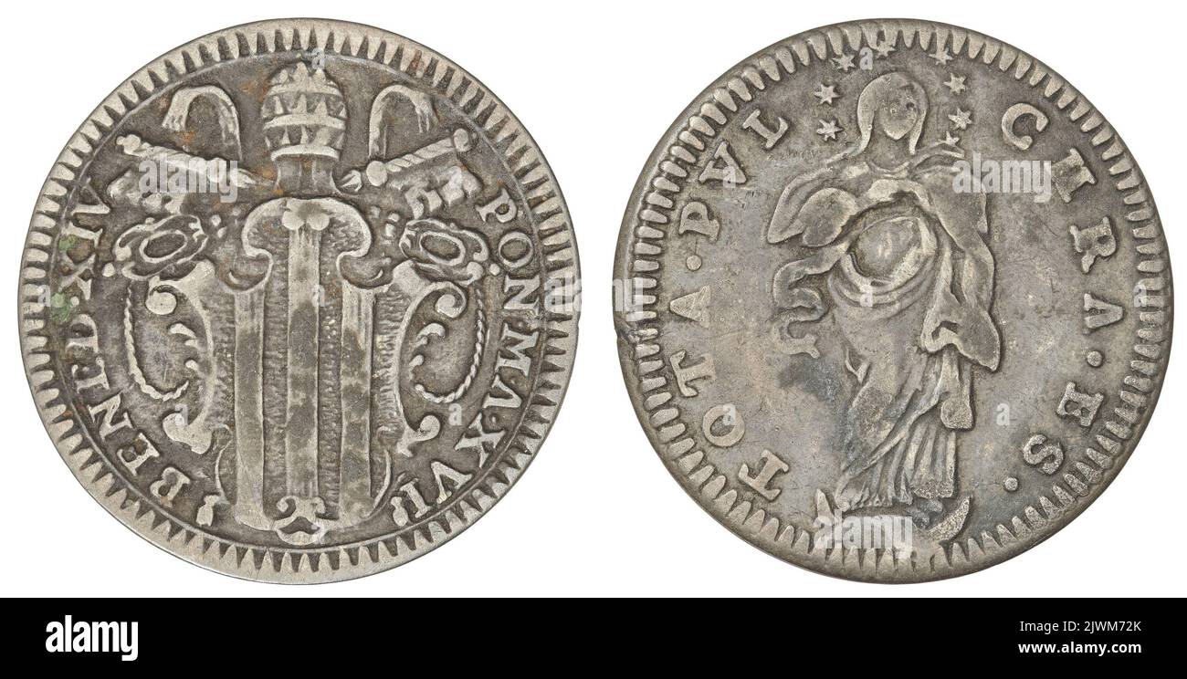 grosso. Państwo Kościelne, Benedykt XIV (papież ; 1740-1758), ruler ...