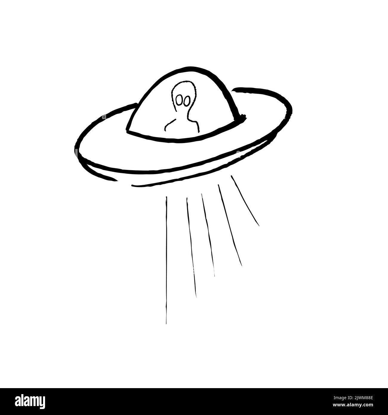 Flying Saucer Drawing