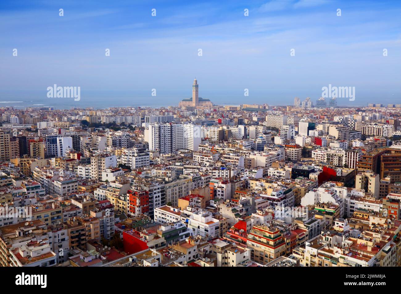 Casablanca, biggest city in Morocco. Cityscape of downtown Casablanca Stock Photo Alamy