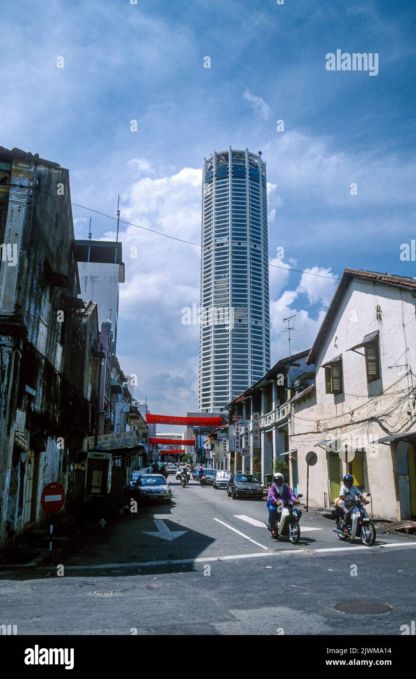 The Komtar Skyscraper in 1997, George Town,, Penang Stock Photo